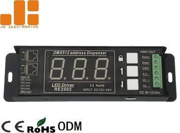 Separatore del segnale di singolo Manica DMX con il modo di indirizzo del visualizzatore digitale DC12V - 24V