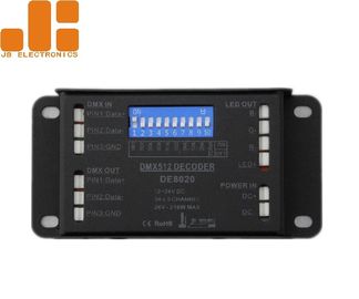 DMX512 Decoder LED Dimmer Controller With Mini Size Aluminium Shell Max 3A*3CH